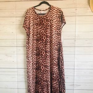 NWT Lularoe Maria maxi dress Cheetah